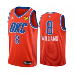 Dres Oklahoma City Thunder Jalen Williams 8 Jordan 2022-23 Statement Edition Naranča Swingman